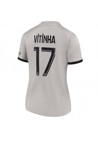 Paris Saint-Germain Vitinha Ferreira #17 Fotballdrakt Borte Klær Dame 2022-23 Korte ermer